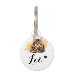 Mascotas Placa Redonda Divertida para Amantes de Gatos – Le