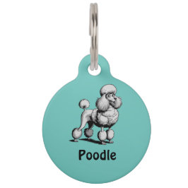 Mascotas Placa redonda personalizada para perro de raza Can