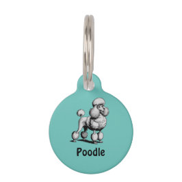 Mascotas Placa redonda personalizada para perro de raza Can