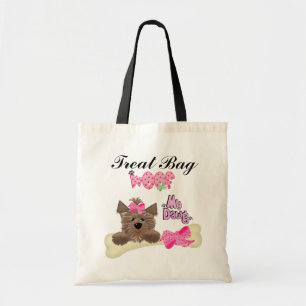 Mascotas tratan la bolsa