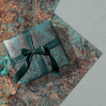 Masculino Boho Turquoise Patina envolver papel ell