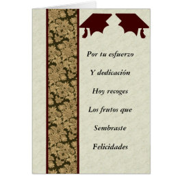 Masculino postal del graduacion