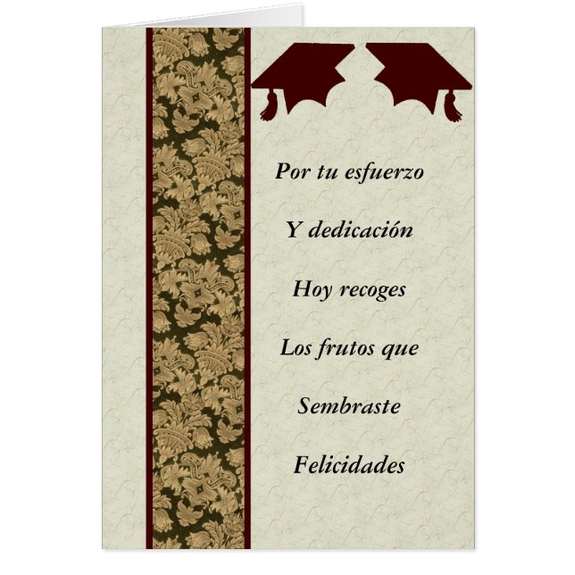 Masculino postal del graduacion (Frente)