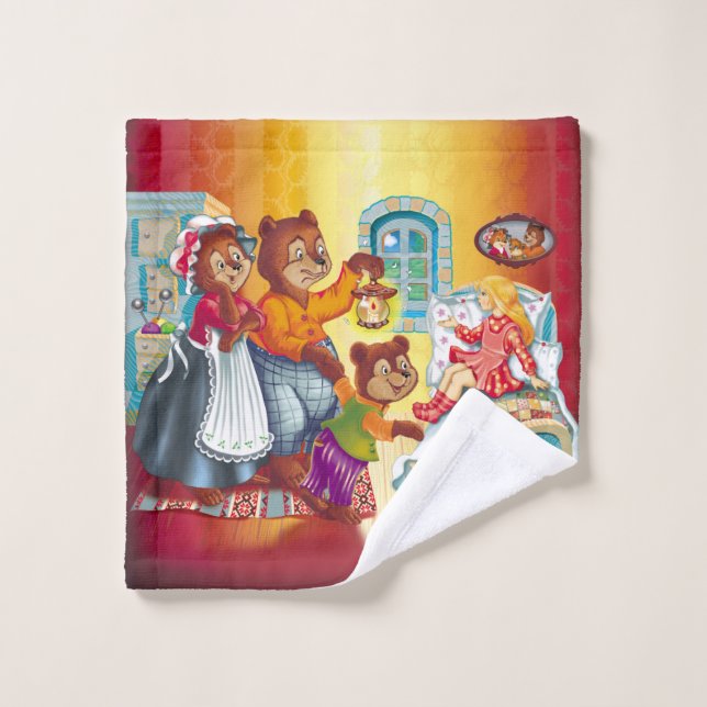 Masha y 3 osos de cuento de hadas (Toallita)