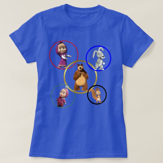 Masha y la camiseta del oso (Diseño del anverso)
