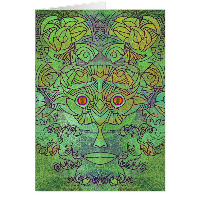 Maskyrinth: Tarjeta de Espíritu Verde (Frente)