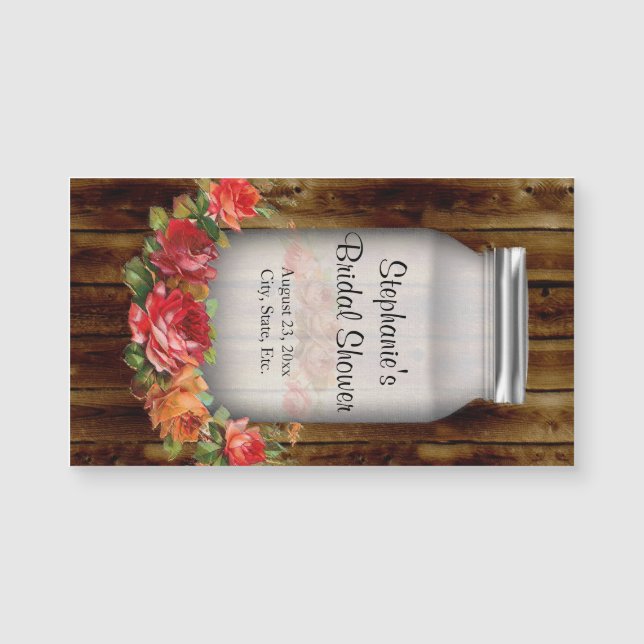 Mason Jar Flower Wreath Brillante (Anverso)