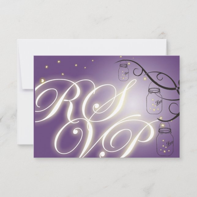 Mason Jar y Firefly RSVP - Uva púrpura (Anverso)