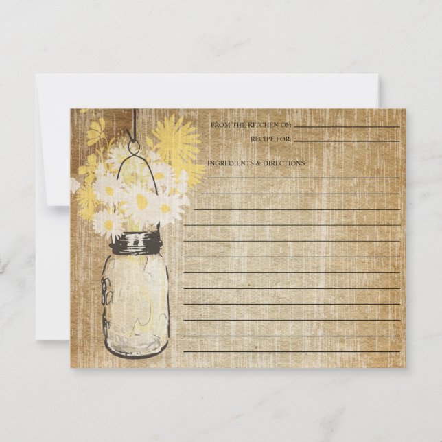 Mason Jar y Wildflowers rusos | Receta (Anverso)