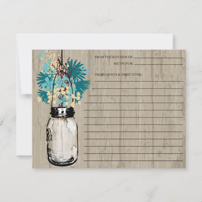 Mason Jar y Wildflowers rusos | Receta (Anverso)