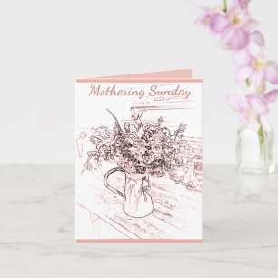 Mason Jug, Motherhood Sunday Doble Tarjeta De Salu