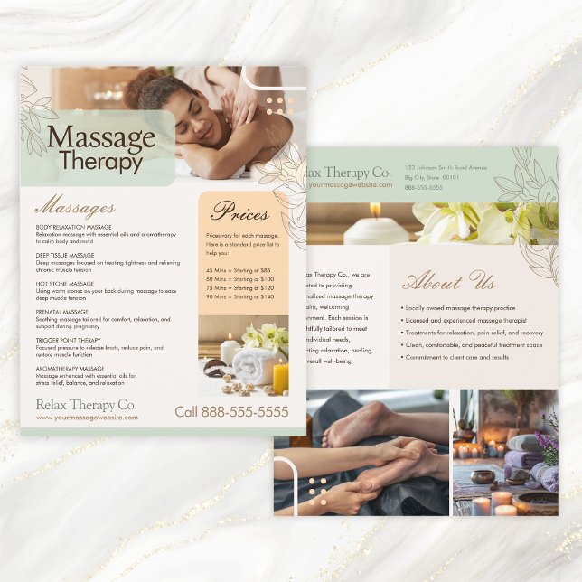 Massage Therapy Flyer Template (Subido por el creador)