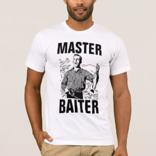 MASTER BAITER, Camisetas divertidas de pesca