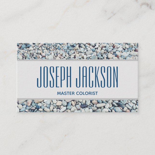 Master Colorist Stone Background Tarjeta de presen (Anverso)