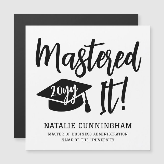 Máster personalizado de graduación (Anverso/Reverso)