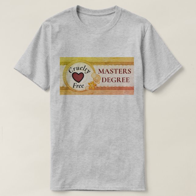 Máster sin crueldad camiseta masculina (Diseño del anverso)