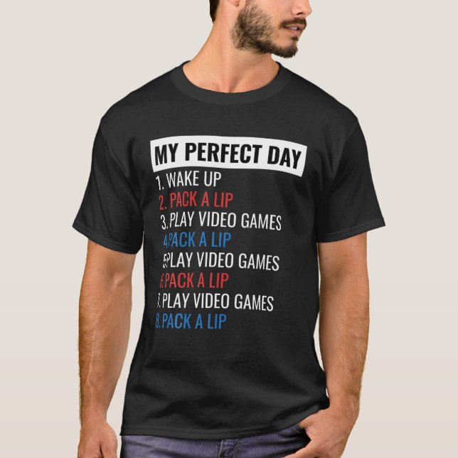 Masticar la camiseta de tabaco Mi videojuego de dí (Anverso)
