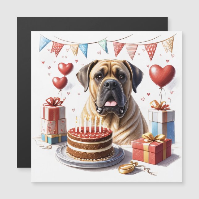 Mastiff auf einer Feier (Anverso/Reverso)