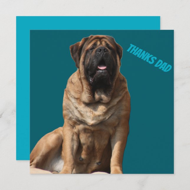 Mastiff Vatertag Best Friends  (Anverso / Reverso)