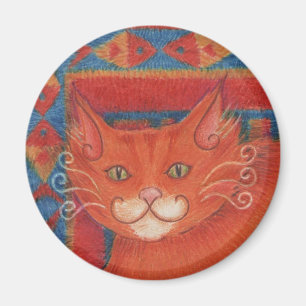 Mat Cats imán round