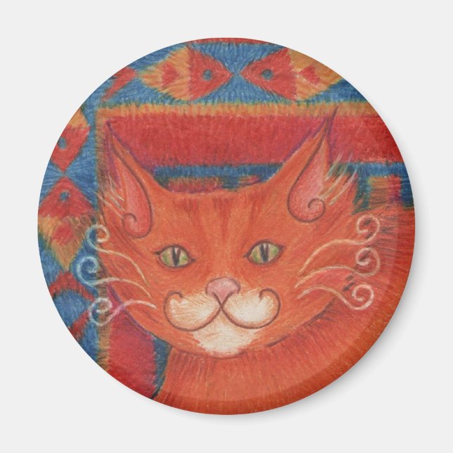 Mat Cats imán round (Frente)