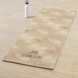 Mat de ejercicio de oro antiguo personalizado