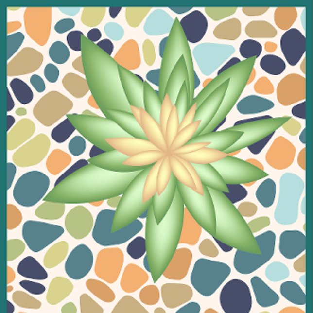 Mat de fitness de planta verde botánica (A unique Fitness accessory that makes every stretch, pose, and meditation session more grounding.)