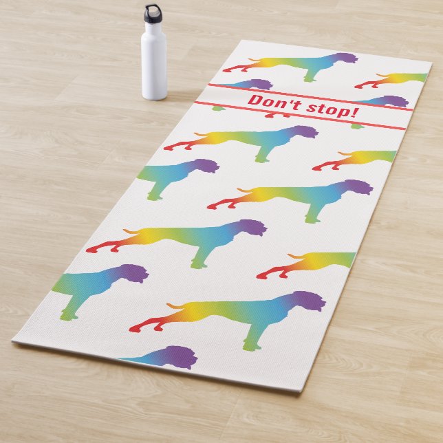 Mat de Joga motivacional con perros Boxer (In situ)