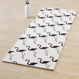 Mat de yoga blanco y negro