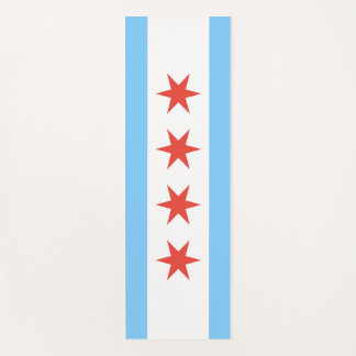 Mat de yoga con bandera de Chicago