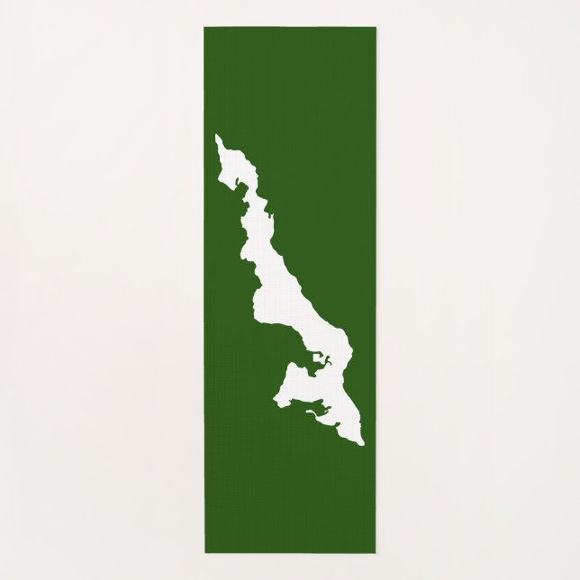 Mat de yoga de la Isla de los Pescadores - Blanco/ (Anverso)