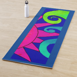 Mat de yoga de las olas del océano