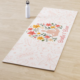 Mat de Yoga de Meditación de Respiración y Bloom
