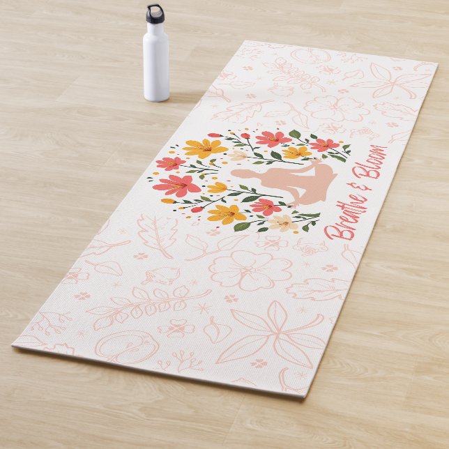 Mat de Yoga de Meditación de Respiración y Bloom (In situ)