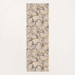 Mat de yoga de palmas marrones