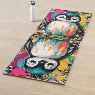 Mat de yoga de pingüino lindo bebé