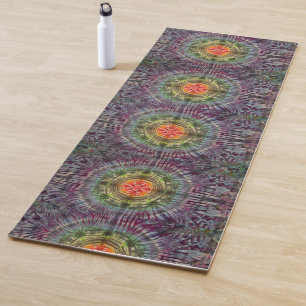 Mat de yoga de tinte de arcoiris (de doble lado)