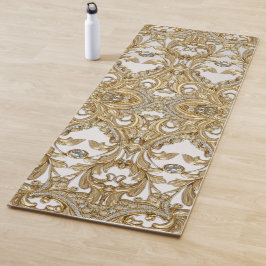 Mat de yoga dorado decorativo