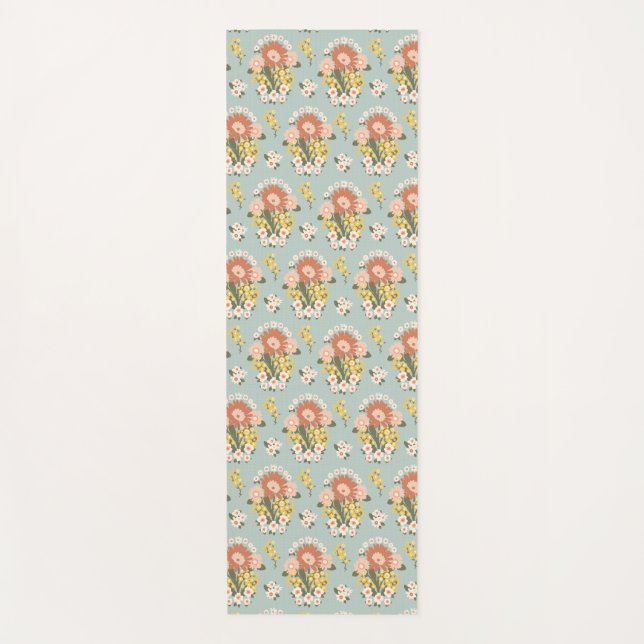 Mat de Yoga Floral Sunrise (Anverso)