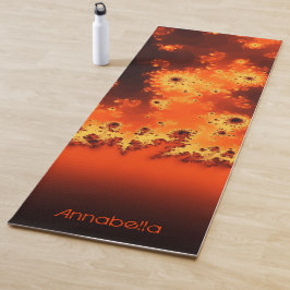 Mat de yoga fractal solar