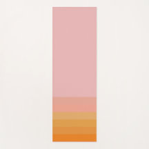 Mat de yoga horizontal rosa de línea energética Na