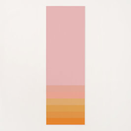 Mat de yoga horizontal rosa de línea energética Na