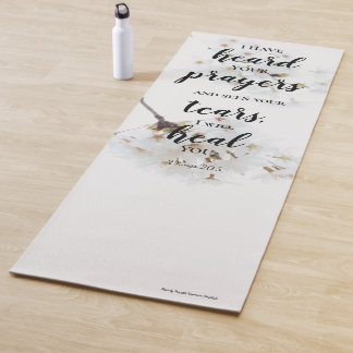 Mat de yoga inspirador verso