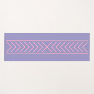 Mat de yoga morado claro y rojo