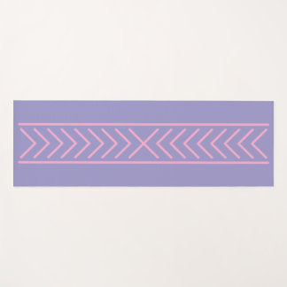 Mat de yoga morado claro y rojo
