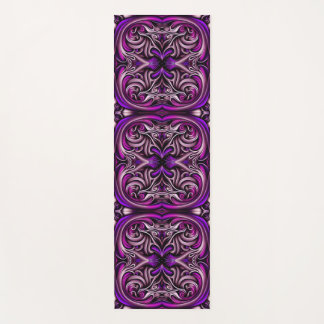 Mat de yoga morado y azul