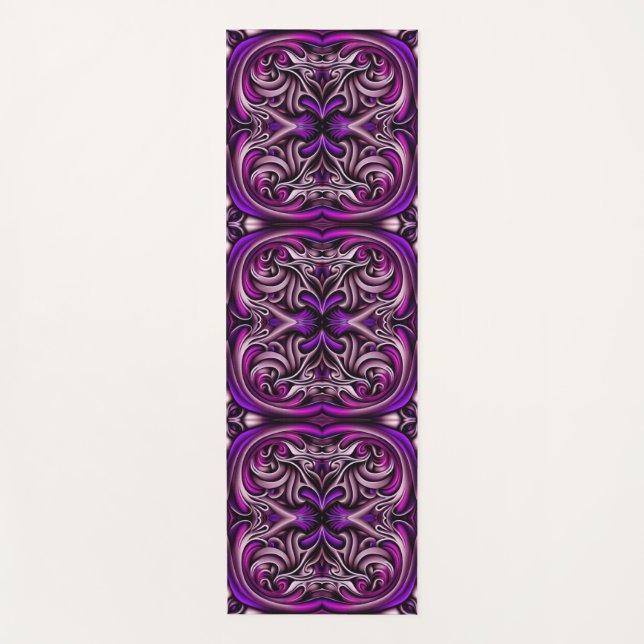 Mat de yoga morado y azul (Anverso)