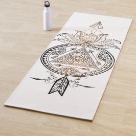 Mat de Yoga Ornamental Floral Dream Catcher Yoga