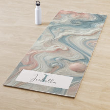 Mat de yoga Pastel Marble personalizado