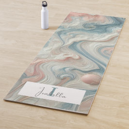 Mat de yoga Pastel Marble personalizado